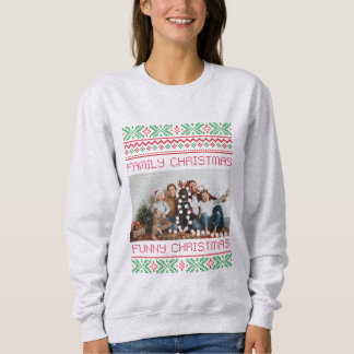 family christmas , cute family photo  sweatshirt