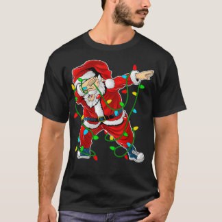 Family Christmas  Funny Santa Christmas Lights  T-Shirt