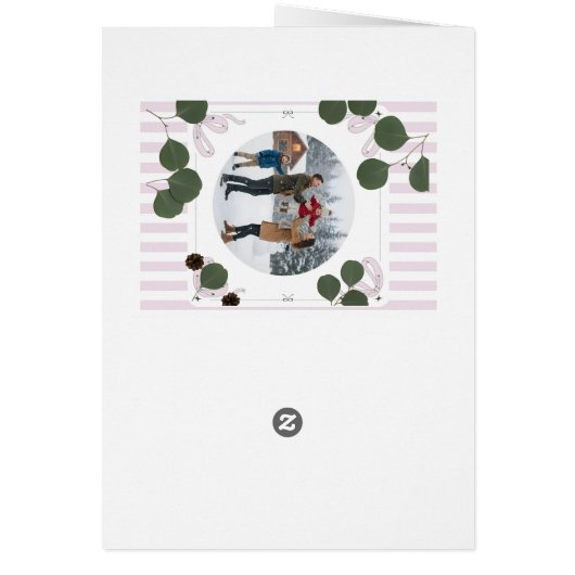 Family Christmas Invitation — Celebrate Love, Laug (Back)