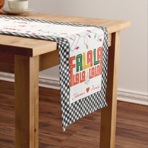 Family Christmas Karaoke Carols Choir Group Medium Table Runner