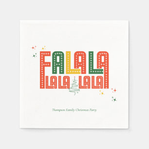 Family Christmas Karaoke Church Carols Service Napkins