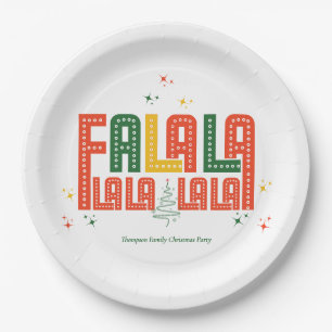 Family Christmas Karaoke Church Carols Service  Paper Plates