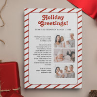 Family christmas letter mail update custom photos 