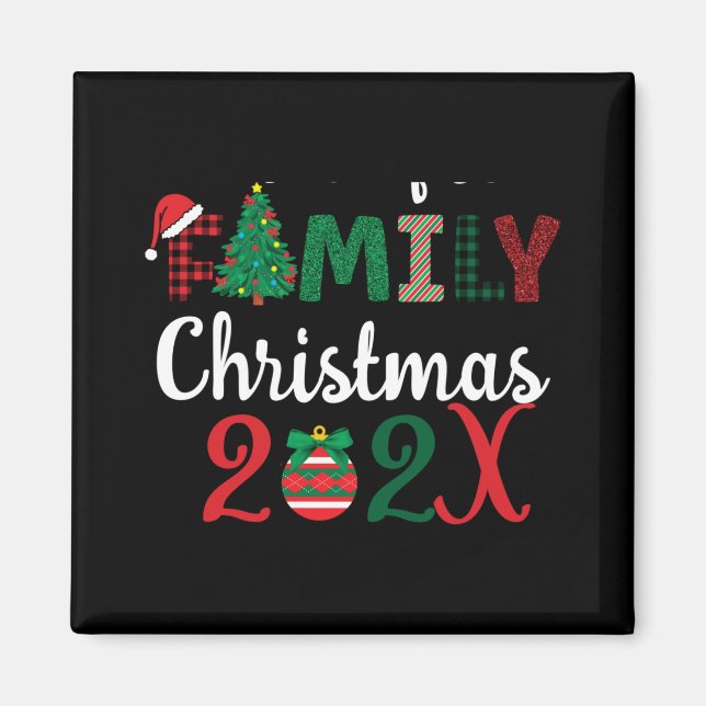 Family Christmas Making Memories Together T Shirt  Magnet (Front)