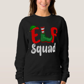 Family Christmas Matching Holiday Group Elf Squad Sweatshirt