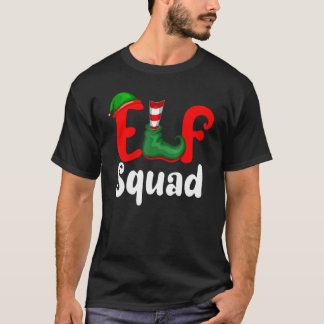 Family Christmas Matching Holiday Group Elf Squad T-Shirt