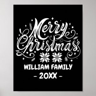 Family Christmas Matching Pajama Xmas Party Poster