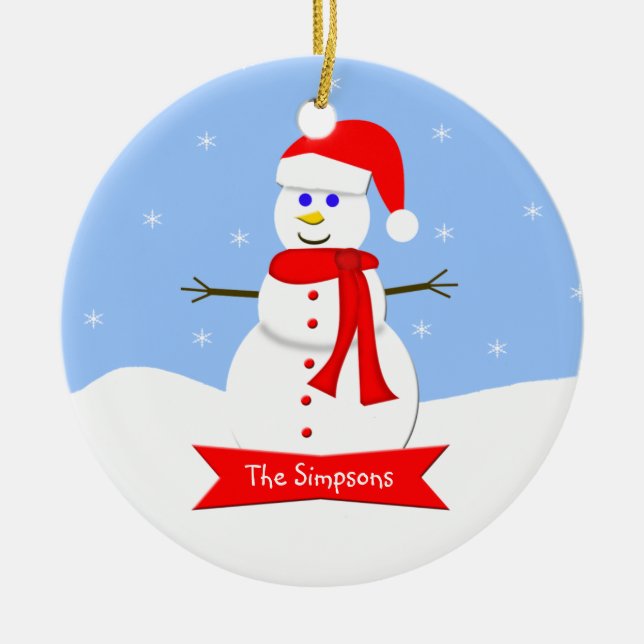 Family Christmas Ornament (Front)