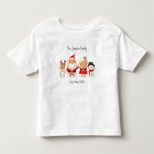 Family Christmas Pajama Design Toddler T_shirt