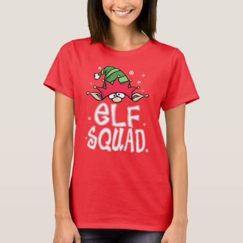 Family Christmas Pajamas _ Elf Squad Matching T_Shirt