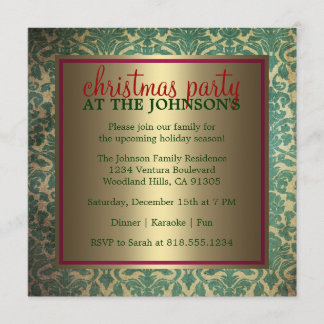 Family Christmas Party Invitation