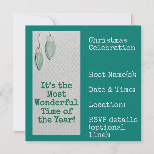 Family Christmas Party Invitation (Front)