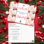 Family Christmas Party Save the Date Red Truck Postcard<br><div class="desc">Fun Family Christmas Party Save the Date Red Truck Postcard design. All text is editable,  adjustable,  and easily changed with your party details.</div>