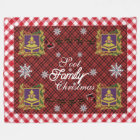 Family Christmas Personalized Name and Photos Flee