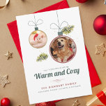 Family Christmas Pet Photo Collage Modern Holiday Card<br><div class="desc">Pet Photos Family Christmas Modern Holiday Card you can easily add your pets photos by clicking the "Personalize" button</div>