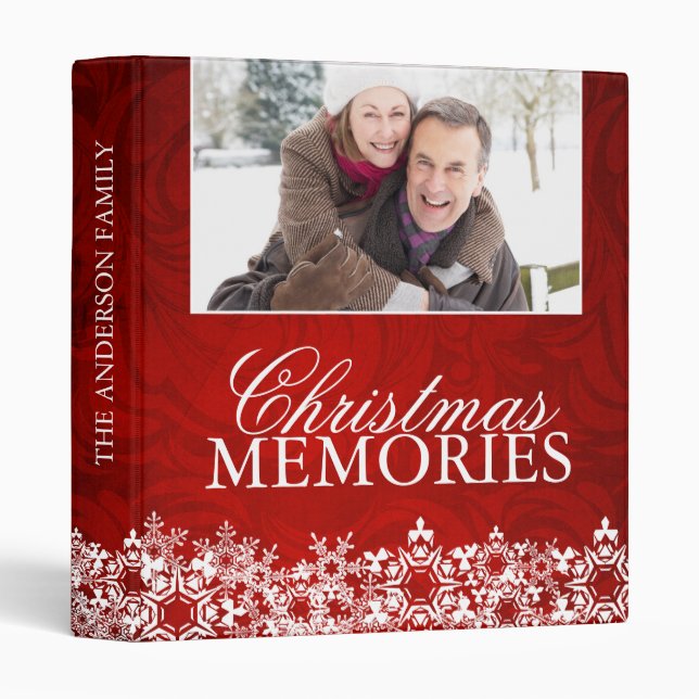 Family Christmas Photo Album Binder (Front/Spine)
