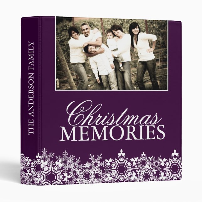 Family Christmas Photo Album Binder (Front/Spine)
