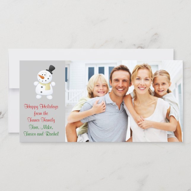 Family Christmas photo card (Front)