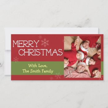 Family Christmas Photo Cards by xmasstore at Zazzle