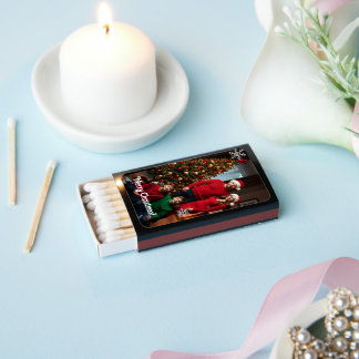 Family Christmas Photo Customize  Matchboxes