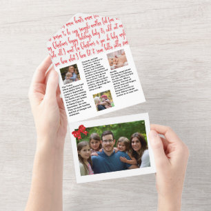 Family Christmas 🎄✨ Photo Newsletter  All In One Invitation