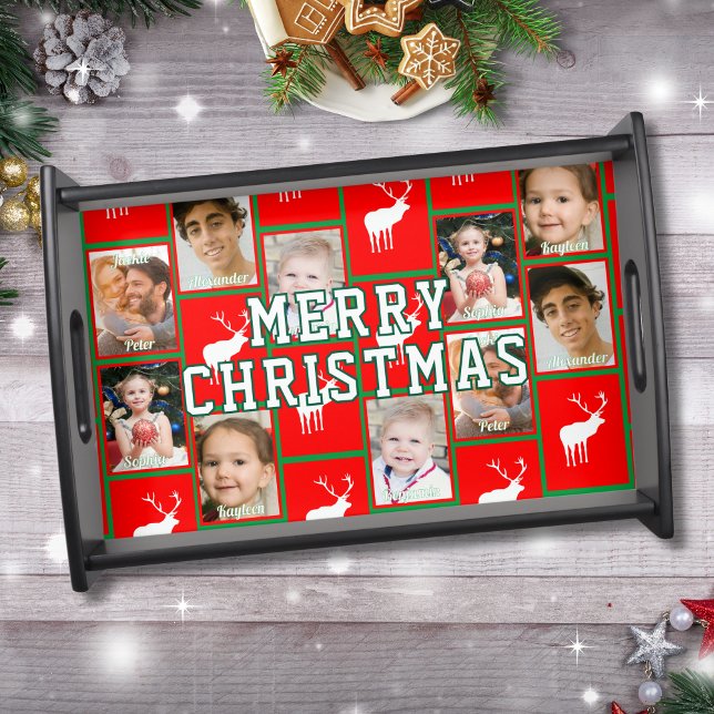 Family Christmas Photo Serving Tray (Creator Uploaded)