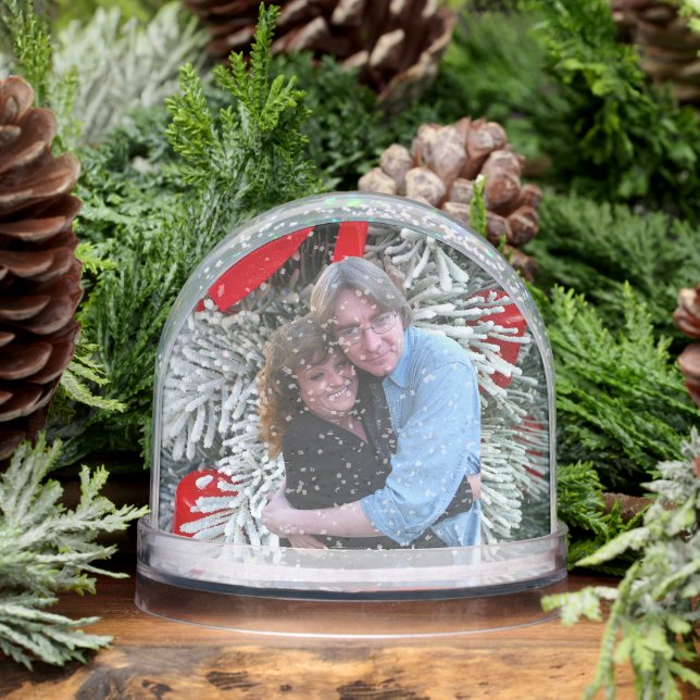 Family Christmas Photo Snow Globe (Winter)