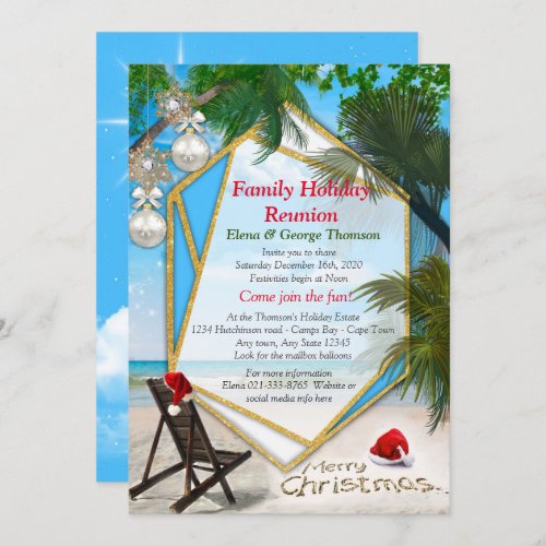 Family Christmas Reunion Invitation