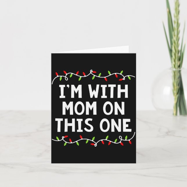 Family Christmas Shirt I Don't Do Matching But I D Card (Front)