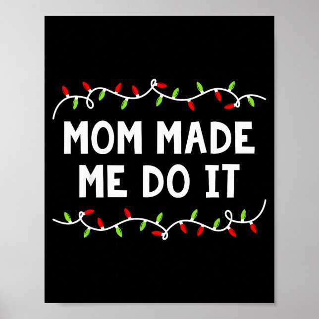 Family Christmas Shirt I Don't Do Matching Outfits Poster (Front)