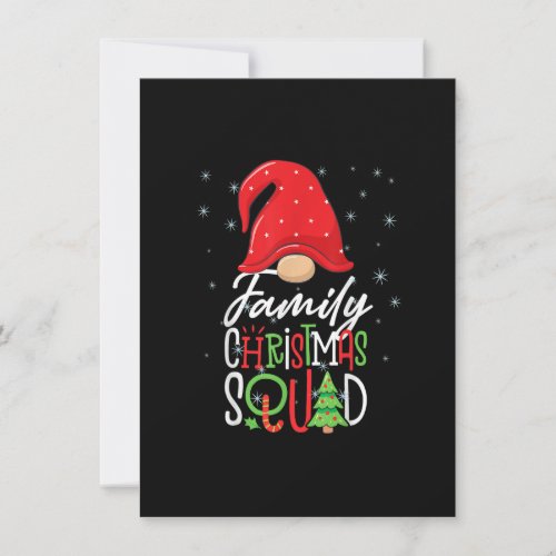 Family Christmas Squad Funny Xmas Holiday Pajama Invitation