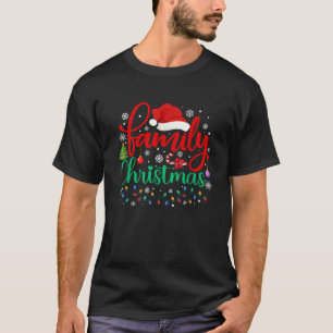 Family Christmas Squad Matching Pajamas Funny Sant T-Shirt