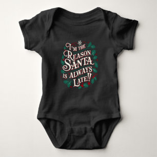 Family Christmas Tees Reason Santa Always Late