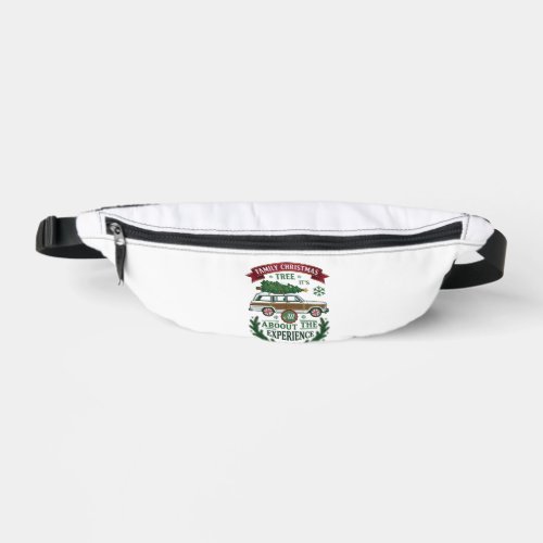 Family Christmas Tree Station Wagon Pine Wreath Fanny Pack