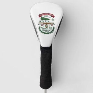 Family Christmas Tree Station Wagon Pine Wreath Golf Head Cover