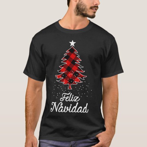 Family Christmas trees buffalo Plaid T_Shirt