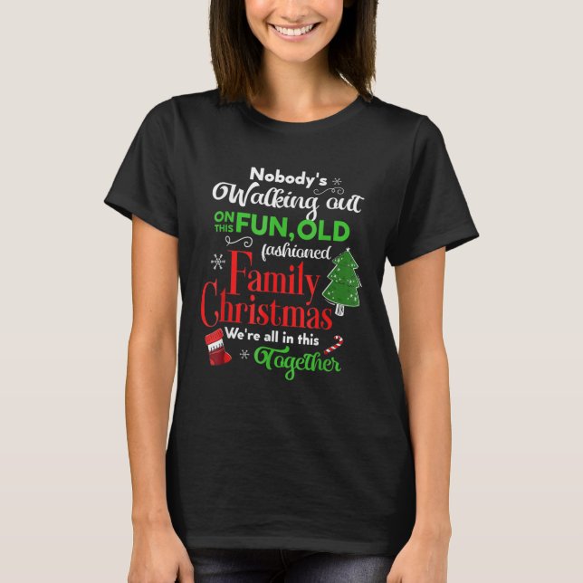 Family Christmas Vacation Pajamas Funny XMAS Ugly  T-Shirt (Front)
