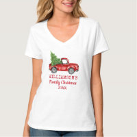 Family Christmas Vintage Truck Personalized WV