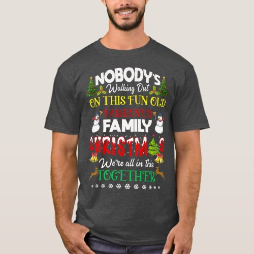 Family Christmas we are all in this together Merry T_Shirt