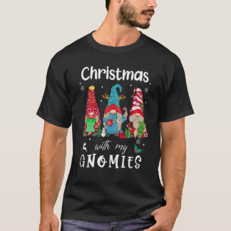 family Christmas With My Gnomies matching gnome he T-Shirt
