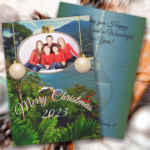 Family Christmas Yelapa View 0828 Holiday Card