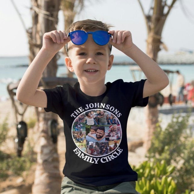 Family Circle | Personalized Unique Photo Collage T-Shirt (Creator Uploaded)