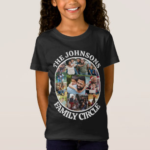 Family Circle Personalized Unique Photo Collage T-Shirt
