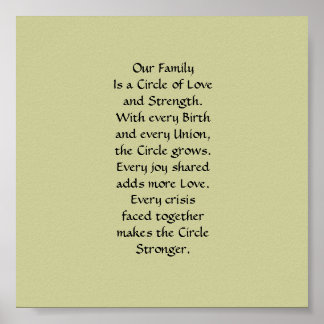 Family Circle poster print