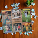 Family collage 6 photos and family name jigsaw puzzle<br><div class="desc">Family name,  custom photo collage jigsaw puzzle
You can personalize it and add your most beautiful photos,  family name and text. Great fun !</div>