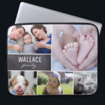 "Family Collage" Personalized Photo Laptop Case wi<br><div class="desc">Bring your family memories into your daily routine with our "Family Collage" Personalized Photo Laptop Case. This case offers a unique opportunity to showcase your family's cherished moments. Personalize it with your family name and an array of photos including children, babies, pets, grandparents, and more, creating a moving collage of...</div>