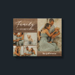 Family Collage Rustic Modern Custom Wrapped Canvas<br><div class="desc">Preserve the precious moments with personalized wall decor. Makes a great gift! Designed by Berry Berry Sweet. Visit our website at berryberrysweet.com to learn more about us and our full product lines.</div>