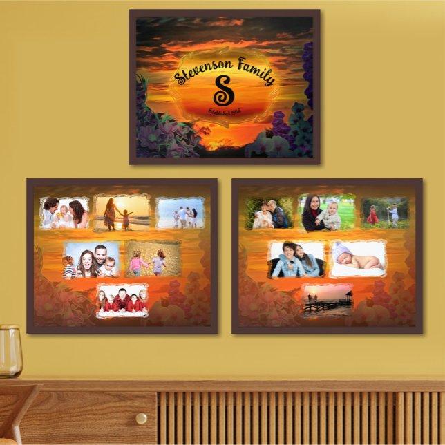 Family Collage Sunset Plaza Marina 2584 Wall Art Sets (Creator Uploaded)