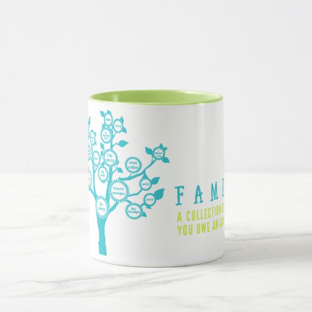 FAMILY-Collection of people you owe an apology to Mug (Center)