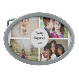 Family Collection Photo Belt Buckle
